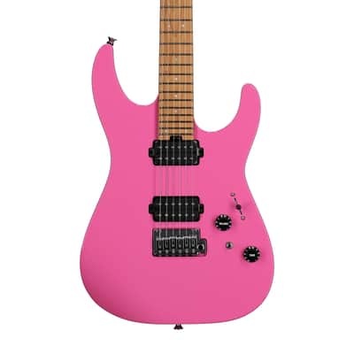 Charvel Pro-Mod DK24 HH 2PT CM Electric Guitar, with Maple Fingerboard, Bubblegum Pink Bild 7