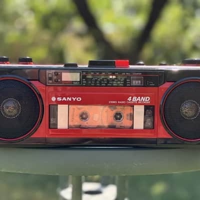 Sanyo M-S350LE Rare Vintage Boombox Stereo Cassette Recorder Working Warranty image 16