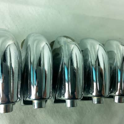 *Gretsch 6x Tom/Snare Drum Lugs Round Badge RB Vintage Chrome 60s Brooklyn USA* image 3