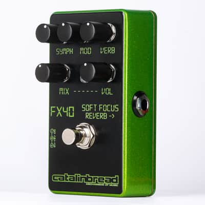 New Catalinbread Soft Focus Limited Edition LCD Green Reverb Guitar Effect Pedal image 2