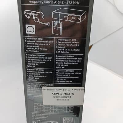 Sennheiser XSW1-ME3 Wireless Headset System - A Band (548-572 MHz) 2010s - Black image 2