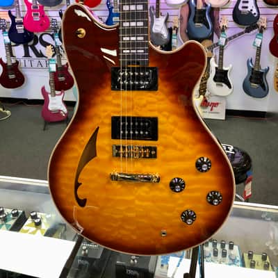 EVH SA-126 Special Quilted Maple, Semi-hollowbody - Tobacco Sunburst image 3