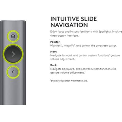 Logitech Spotlight Presentation Remote, Slate image 8