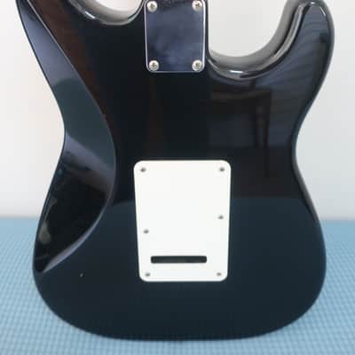 Fender Squire Squier Series 1996 Black Standard Stratocaster MIM Electric Guitar Left Hand Lefty Black image 6