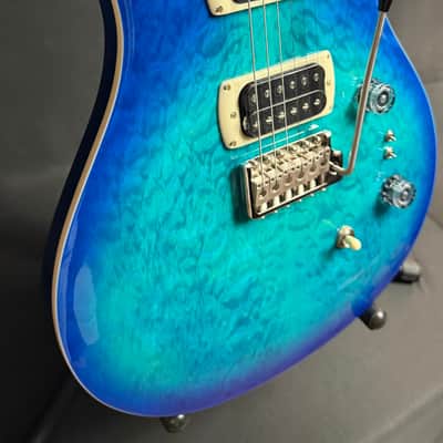 PRS SE Custom 24-08 Quilt Top Electric Guitar Lake Blue w/ Gig Bag image 5