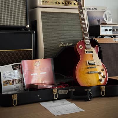 Gibson GOOD WOOD Custom Shop 1958 Les Paul Std. Reissue R8 1.Hd, Washed Cherry, Good Wood Era, S.Duncan Slash PU´s​​ 2005 - Washed Cherry Burst image 7
