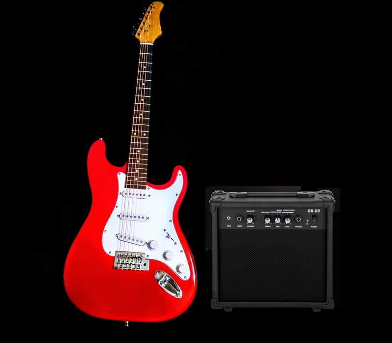 🎸+Amp! Unmarked S Series Electric Guitar +Whammy / Tremolo +Rosewood FB +Soft Case/Gg Bag +Strap +Cable +Pick!🎸 image 1