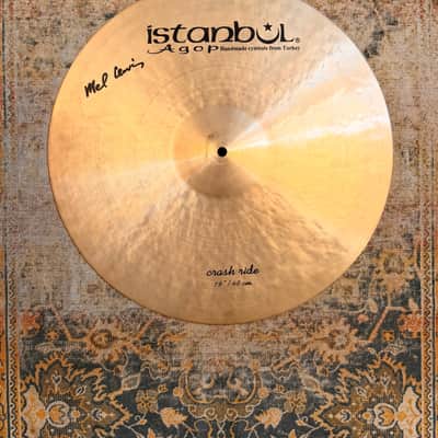 Earlier ISTANBUL Agop Mel Lewis 19” Crash Ride 1722 g Warm With Great Stick Attack! CONTROLLED! image 1