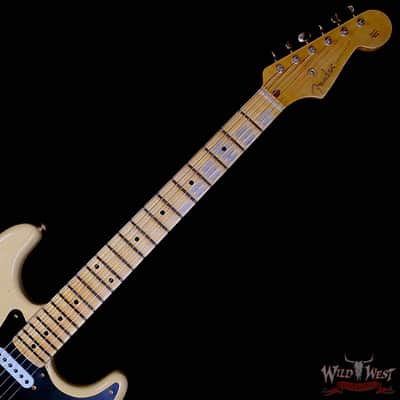 Fender Custom Shop Limited Edition 70th Anniversary 1954 Stratocaster Hardtail Relic Nocaster Blonde with Black Pickguard & Gold Hardware 6.50 LBS image 4