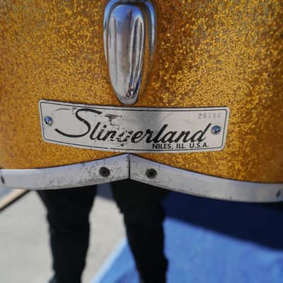 Slingerland Vintage Marching Cutaway Quad Tenors Sparkling Orange Pearl - CAN SHIP! image 13