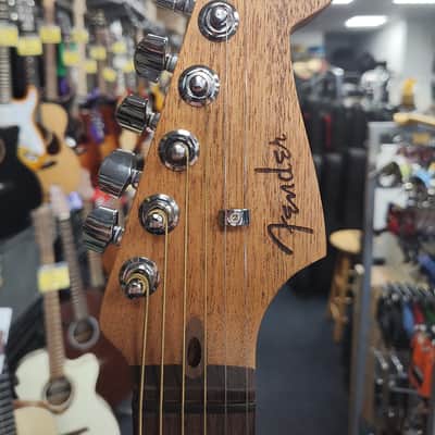 Fender American Acoustasonic Jazzmaster w/ Case - Shell Pink image 2