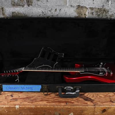 1981 Gibson Victory X MV-10 with Stopbar Tailpiece Candy Apple Red w/ Mods & Hard Case image 13