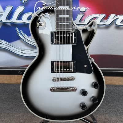 Epiphone - Les Paul Custom - Limited-Edition Electric Guitar - Silver Burst Gloss Finish USED image 10