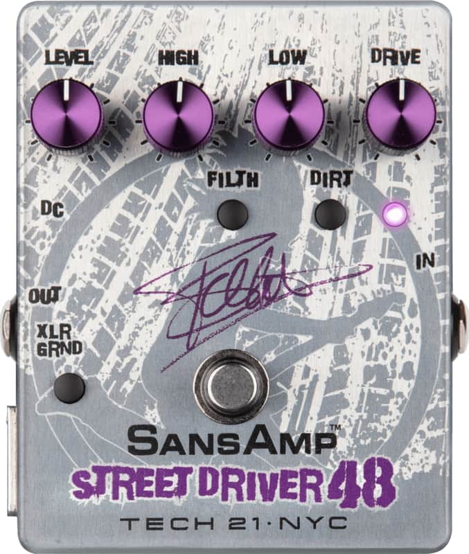 Tech 21 SansAmp Street Driver 48 Frank Bellow Signature Amp Simulator/DI Bass Effects Pedal image 1