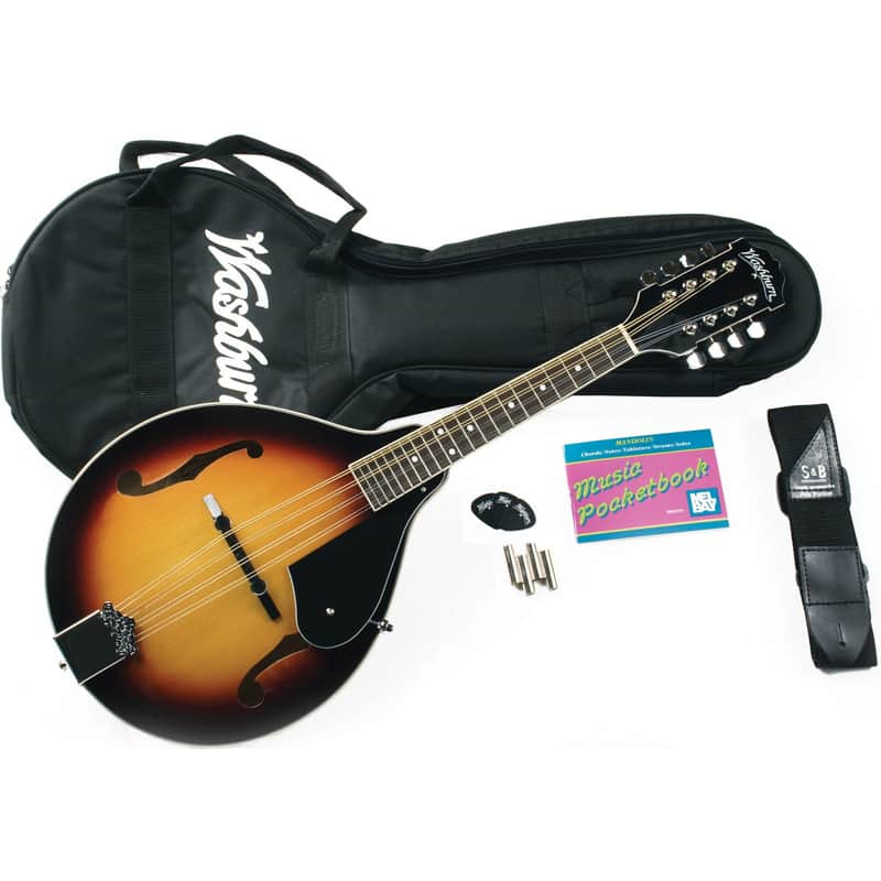Washburn M1K Americana Series A-Style Mandolin Starter Pack, Tobacco Sunburst image 1