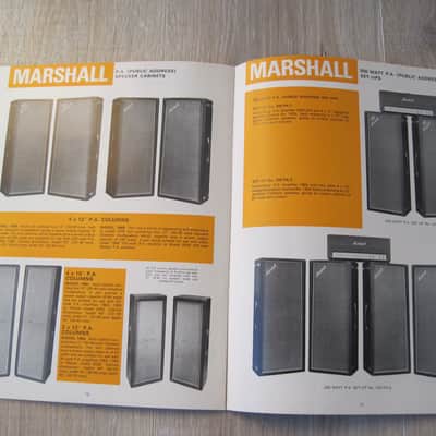 Marshall Catalog c.1969 Super lead, Marshall Major,cabinets, PAs etc image 6
