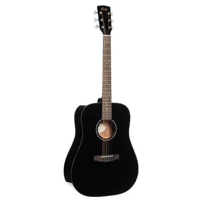 Cort Earth Series 60 Dreadnought Acoustic Guitar - Black Gloss image 1