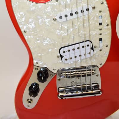2022 Fender Kurt Cobain Jag-Stang Left-Hand Electric Guitar, Rosewood Fingerboard, Fiesta Red w/ Bag image 3