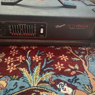 Traynor Beta 150/EQ Power Amp/ Equalizer 80’s-90’s - Black image 1