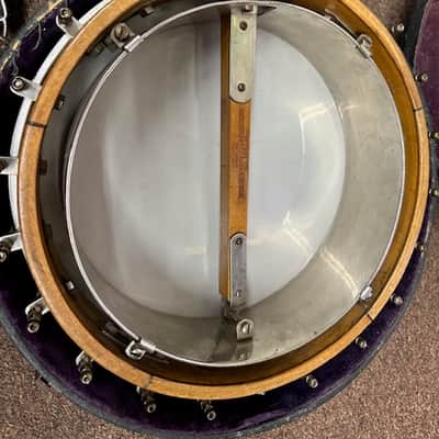 OLD Used Guckert Duplex 4 String Tenor Banjo 1922? w/ Hard Case Vintage Antique image 7