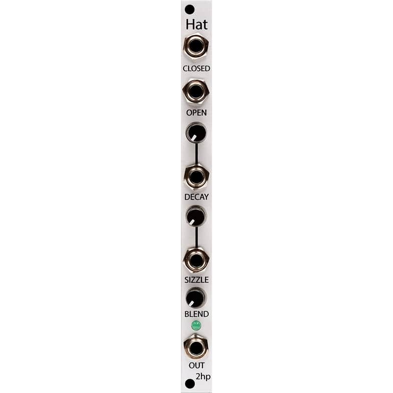 2hp Hat Eurorack Drum Module (Silver) image 1