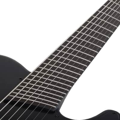 Schecter PT-8 MS Black Ops Satin Black Open Pore image 10