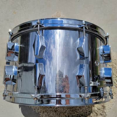 Corder/Fibes 8x14 Maple Snare Drum W/ 20 Lugs - Chrome Over Wood (C013-1) image 15