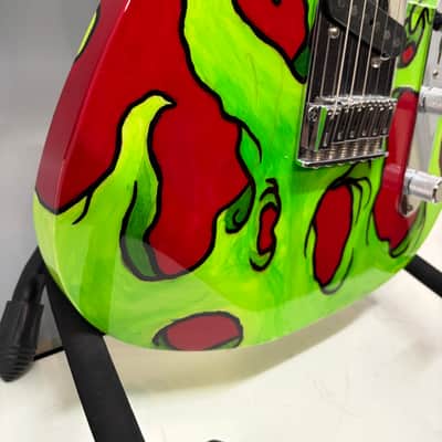 Custom Painted Fender Mex Partscaster Telecaster with unique paint job Estate Guitar Sale! image 7