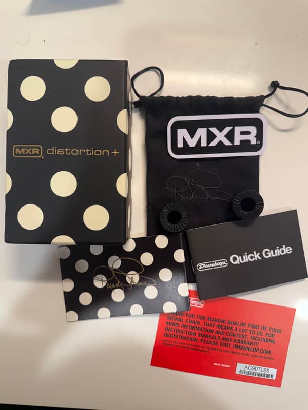 MXR RR104 Randy Rhoads Signature Special Edition Distortion + 2024 - Present - Black / White Polka Dots image 1