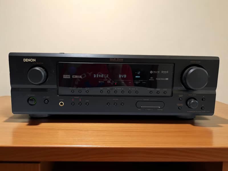 Denon AVR-1707 Receiver HiFi Stereo 7.1 Channel Audiophile Phono Multi Zone AVR image 1