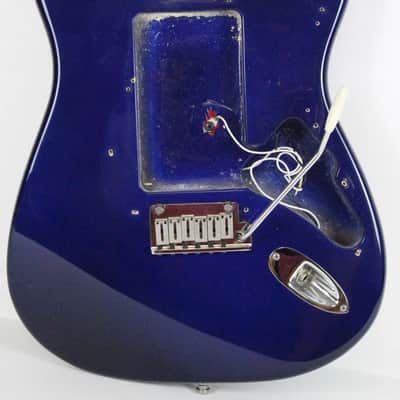 1992 Vintage Fender Stratocaster Plus Deluxe Midnight Blue BODY w/Original Bridge 1990s USA Strat image 3