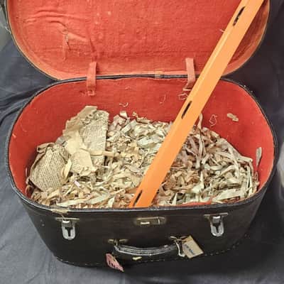 Vintage Indian Tabla Set hand drum percussion case damaged image 5