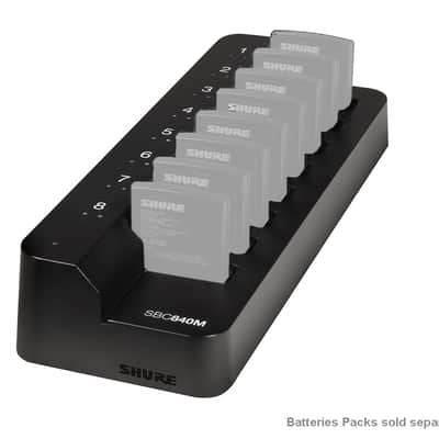 Shure SBC840M-US 8-bay, networked, battery-only tray charger (SB910M) image 1