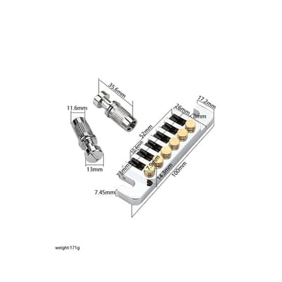 Les Paul SG Style Brass Seat 6 String Tailpiece image 5