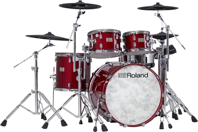 Roland VAD706 Acoustic Design Series Electronic V-Drum Kit - Gloss Cherry - DW hardward included