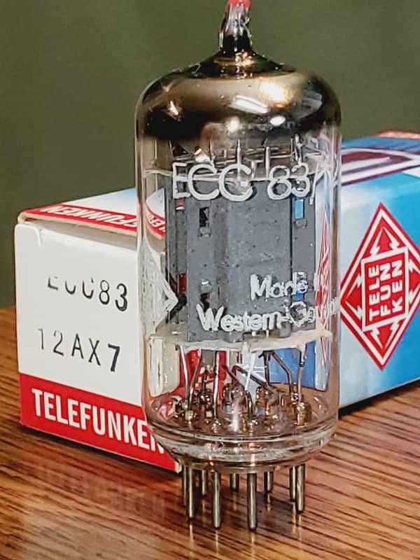 12AX7/ECC83 Telefunken Perfectly Balanced Medical Red Tip MaxiPreamp2/TV7 Tested ( 1 )Tube Lot image 1