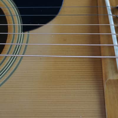 1970s Yamaki W300 Dreadnought Japan Acoustic Guitar w/ Hard Case image 17