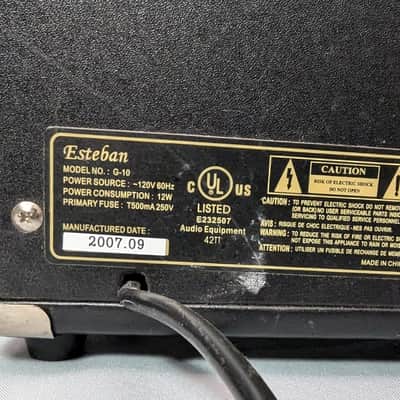 Esteban G10 - Black Combo Amplifier image 7