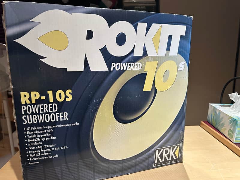 KRK 10S 10" Active Studio Monitor Subwoofer 2009 - 2020 - Black image 1