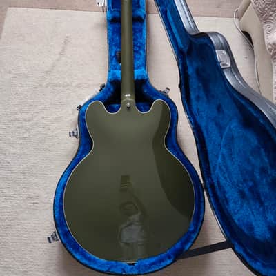 Epiphone Shinichi Ubukata ES-355 Custom Bigsby - Olive Drab image 9