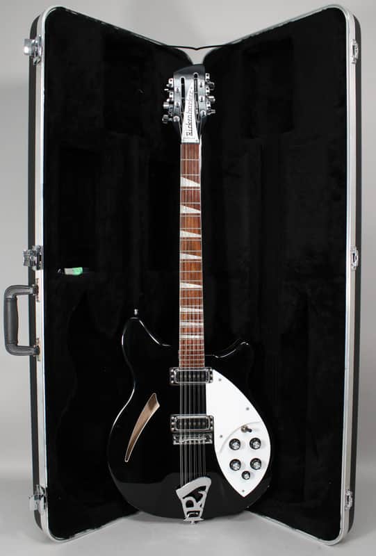 2012 Rickenbacker 360/12 12 String Electric Guitar In Jetglo Finish w/OHSC image 1