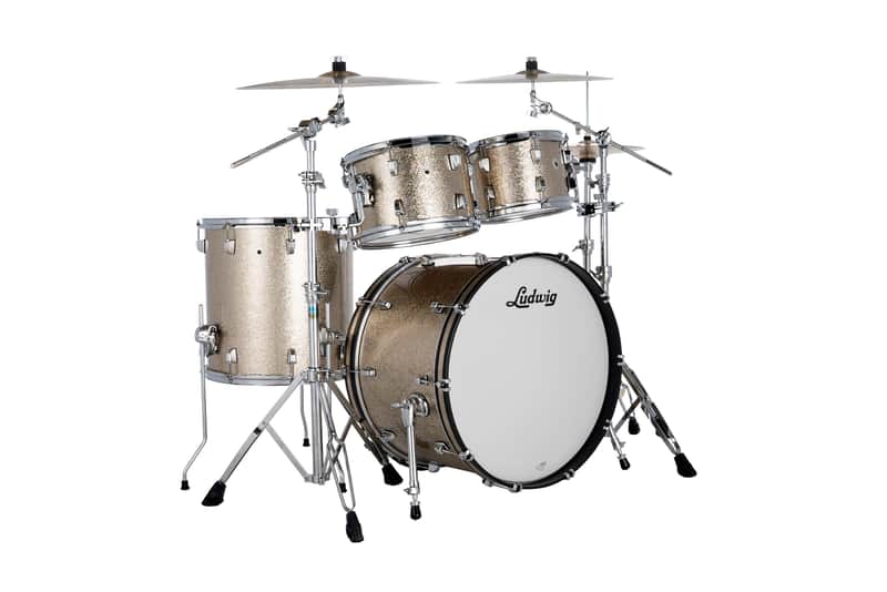 Ludwig NeuSonic Titanium Super Sparkle Pro Beat Drums 14x24_16x16_9x13 3pc Shell Pack | NEW | Authorized Dealer image 1