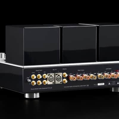 MUZISHARE X9 Stereo Tube Amplifier with Remote Control,Single-Ended Class A, 300B Tubes, Built-in MM Phono Stage, Power AMP, 6.5mm Headphone Output,ac115 and AC230 Switchable image 4