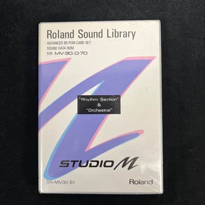 Used Roland Sound Library Advanced RS-PCM Card Set Sound Data ROM for MV-30/D-70 image 1