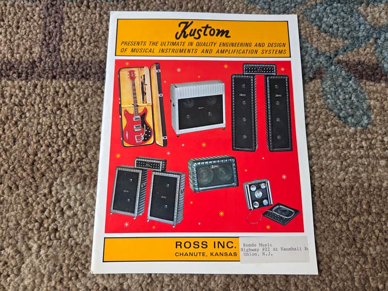 Vintage Circa 1967 Kustom Full-Line, Full-Color Catalog! Rare, Original Case Candy, Paperwork! image 1
