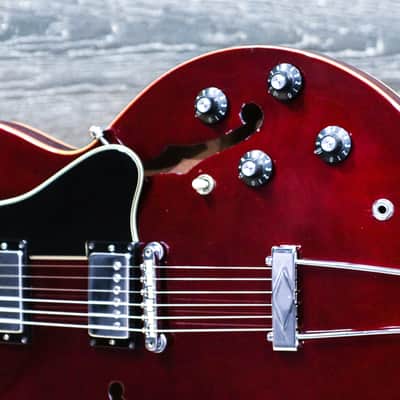 1967 Gibson ES-335TDC Sparkling Burgundy Semi-Hollow Body Electric Guitar w/Case image 7