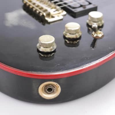 1980's Cort Black & Red Electric Guitar w/ Jackson Style Headstock #43829 image 18