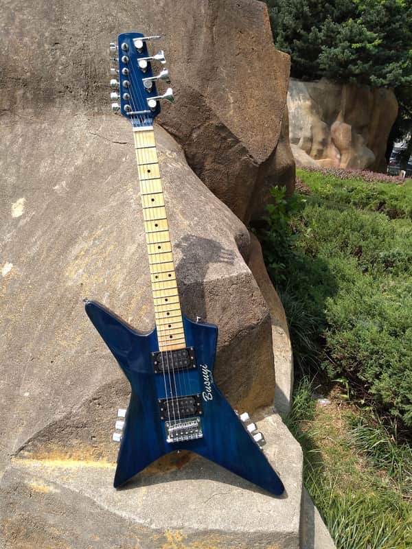 4 Strings Bass /6 Strings Lead Double Sided, Neck Through Busuyi Guitar Mini Pro 2019 image 1