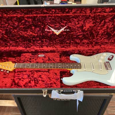 Fender Research and Development one off red cedar 60s vintage stratocaster chris fleming sonic blue image 18