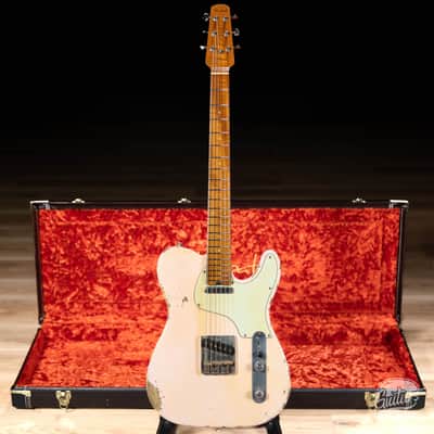 Shabat Lion Swamp Ash T-Style w/ Flame Maple Neck & Lollar Special T's – Shell Pink image 1